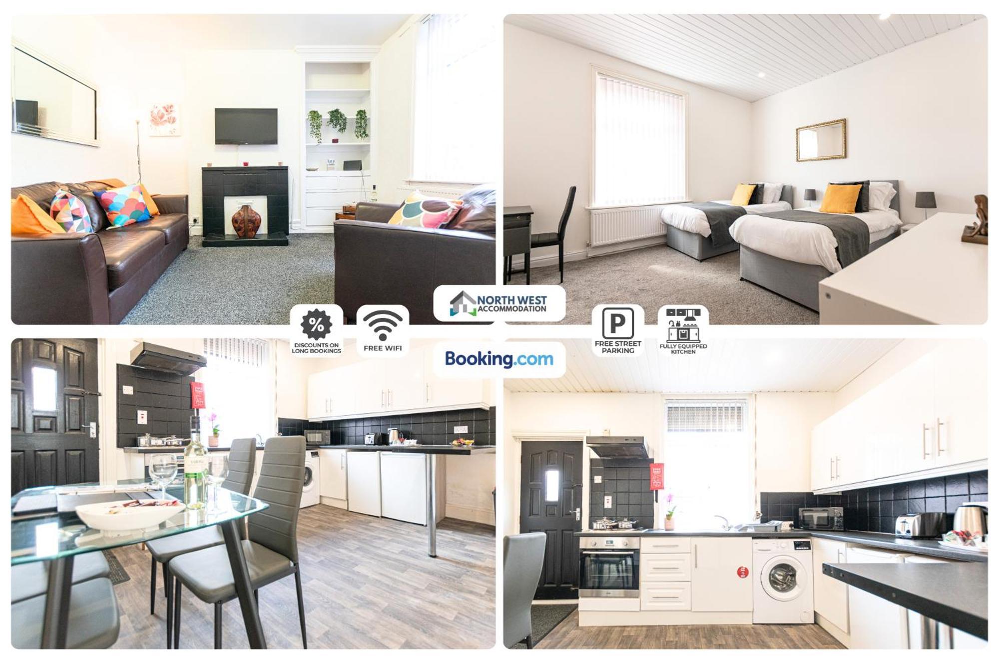 Manchester Work Stays 2Br Home With Parking & Wifi Exterior foto